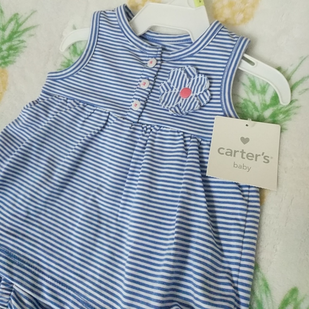Carter's Blue Striped Dress